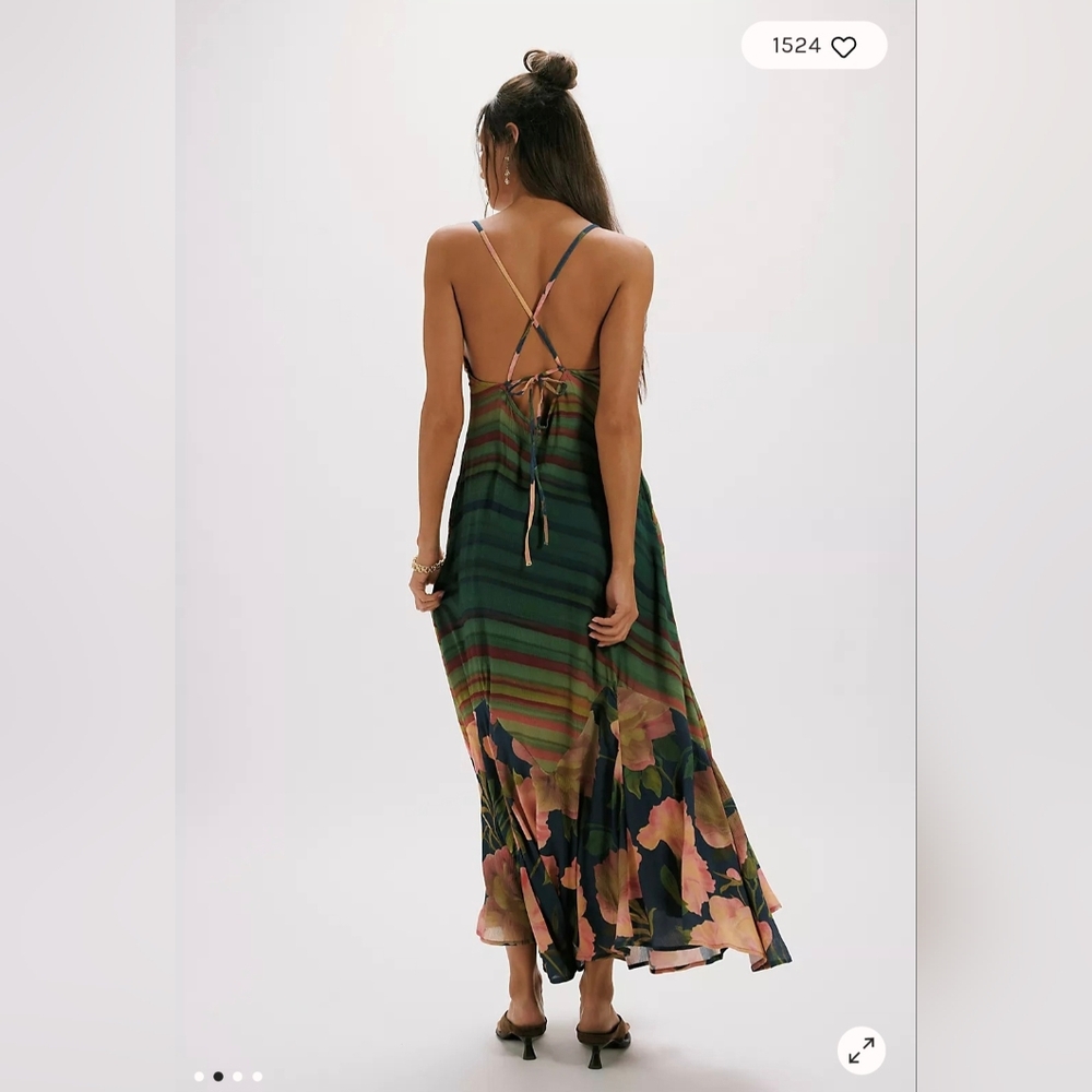 Free People Movement Painted Sands Maxi Dress Xs $198 - Picture 3 of 5
